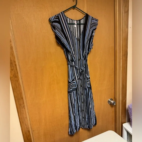 XHILATATION blue and black dress size S - Picture 2 of 7